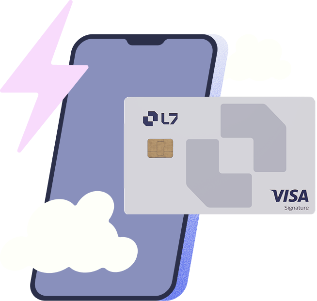 L7 Card with phone